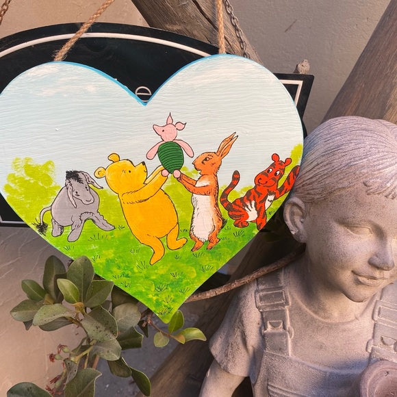 Winnie The Pooh and Friends Hand Painted Inspired Acrylic on Wood - Picture 8 of 9